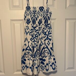 NEW! Blue and White Smocked Sundress